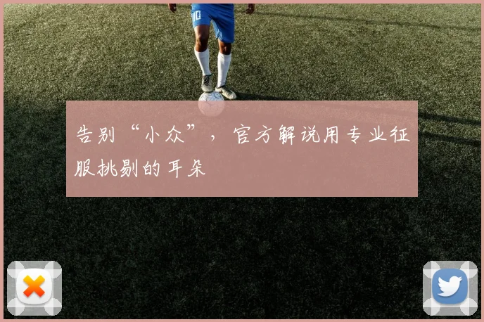 告别“小众”,官方解说用专业征服挑剔的耳朵